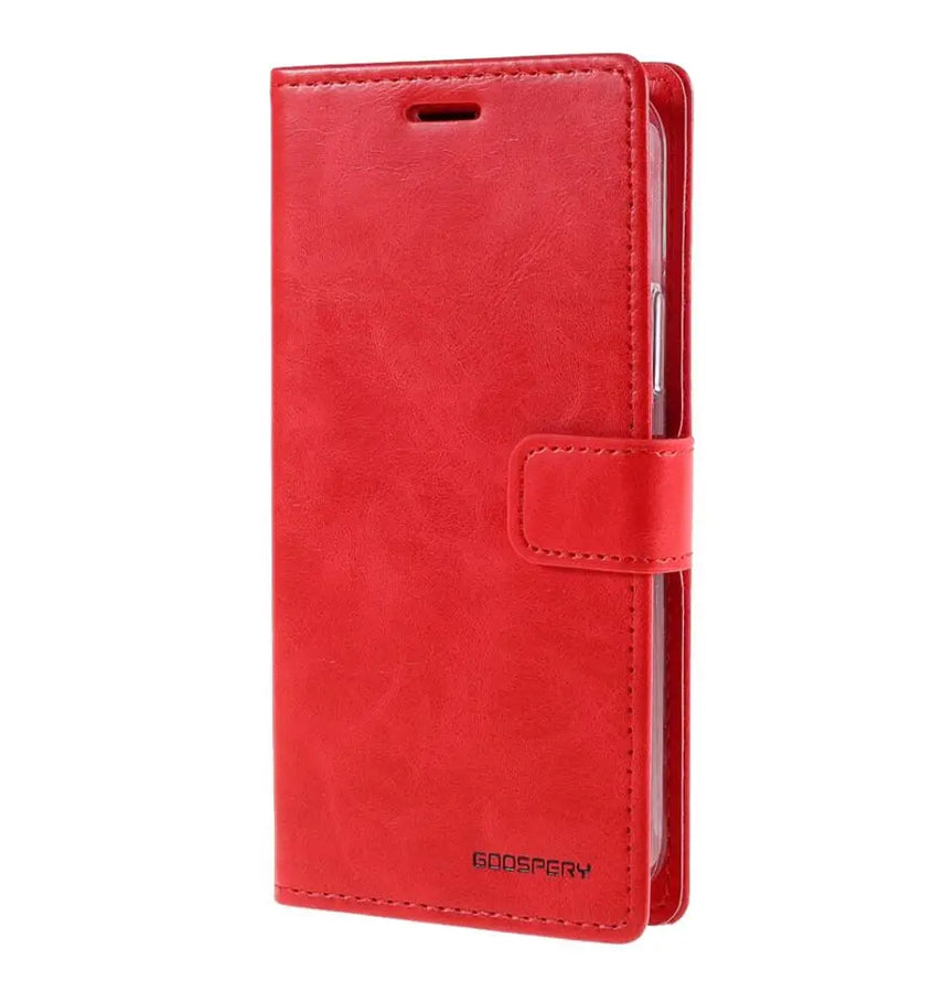 iPhone 7 Plus / 8 Plus Mercury Bluemoon Diary Wallet Flip Case - Red | Shockproof Protective Cover image 0