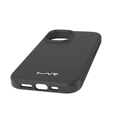 iPhone 17  Liquid Silicone Case – Black | MVR Micro-Fiber Lining, Soft-Touch Matte Finish image 3