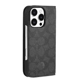 iPhone 16 Pro Folio Case – Signature Charcoal | Coach Premium Protective Cover with Slim, Stylish & Durable Design image 1
