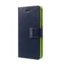 iPhone 15 Wallet Case – Navy | Goospery Mercury Rich Diary Flip Cover with Card Slots image 0