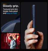 iPhone 15 Pro Max Triangle Pattern MagSafe Case - Navy Blue | Rugged Shockproof Back Cover image 3