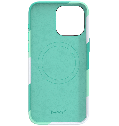 iPhone 15 Pro MVR Stripe Vibe Case - Mint Green | Perfect Fit Design, Soft Touch Protective Cover image 1