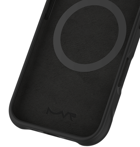 iPhone 16 Plus MVR Wave Silicone Case - Black | Shockproof & Slim Fit Back Cover image 1