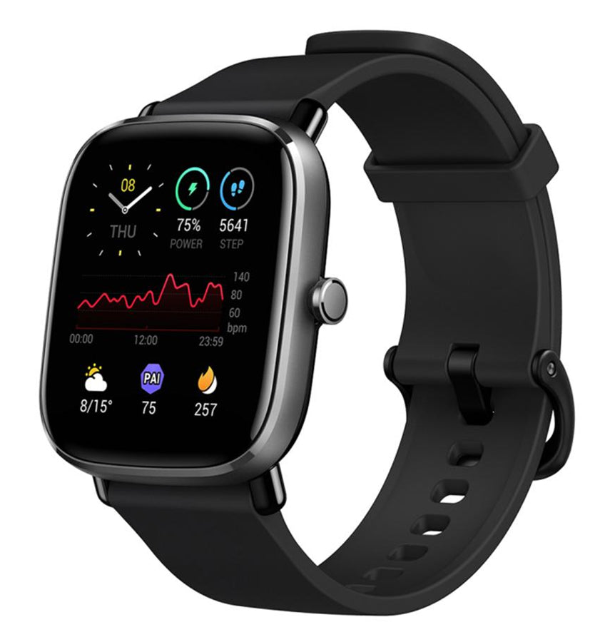 Amazfit GTS Smartwatch – Black | GTS Series, 1.65″ AMOLED Display, 14-Day Battery, GPS, Heart Rate & Sleep Tracking image 1