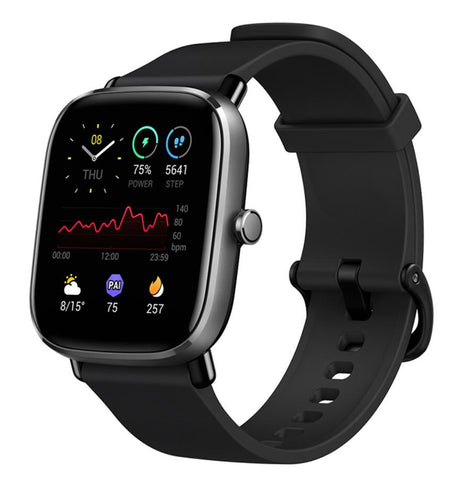 Amazfit GTS Smartwatch – Black | GTS Series, 1.65″ AMOLED Display, 14-Day Battery, GPS, Heart Rate & Sleep Tracking image 1