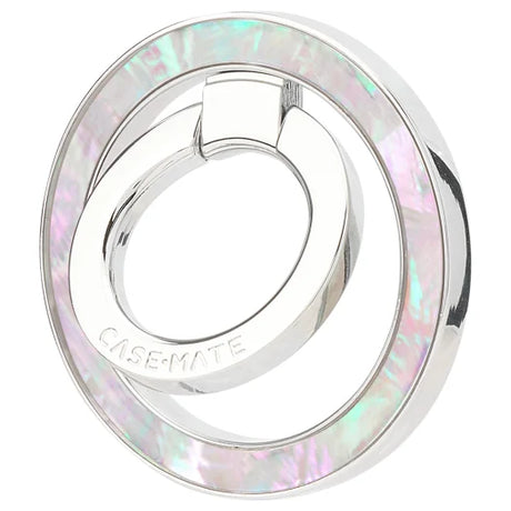 Case-Mate Magnetic Phone Ring Holder - Twinkle Disco | Mother of Pearl Phone Ring Stand, Rotatable Grip for All Smartphones image 3