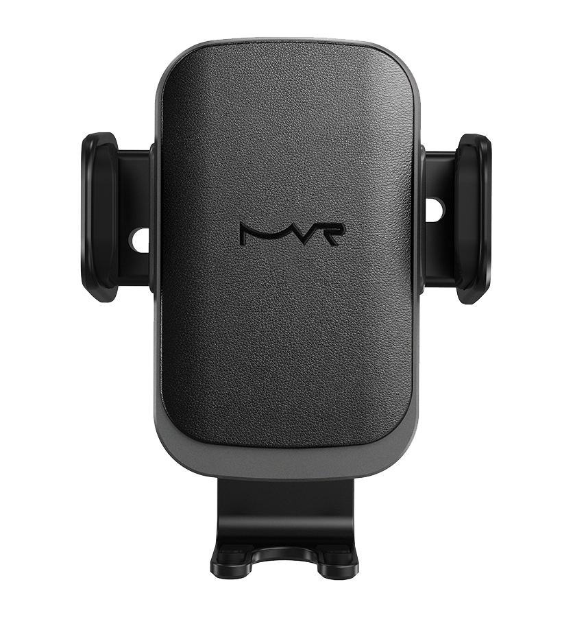 MVR T6 Car Phone Holder - Black | 15W Fast Charging, Secure Grip, Single Coil Design & Adjustable Arm image 0