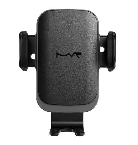 MVR T6 Car Phone Holder - Black | 15W Fast Charging, Secure Grip, Single Coil Design & Adjustable Arm image 0