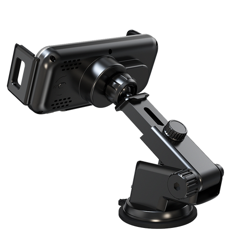 MVR Z1 15W Wireless Charging Car Holder with 90-Degree Rotation - Black image 4