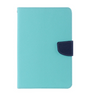 Apple iPad 9.7 Wallet Case – Mint & Navy | Goospery Mercury Dairy Flip Cover with Stand & Multiple Card Pockets image 0