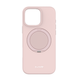 iPhone 16 Pro Case - Pink Sand | MVR Liquid Silicone Stand Cover, Soft - Touch, Adjustable Kickstand image 0
