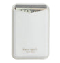 Kate Spade Magnetic Card Holder MagSafe – White Glitter | Stylish & Durable iPhone Card Holder with Secure Magnetic Attachment image 0