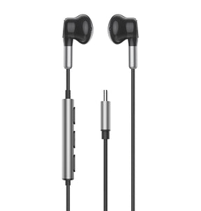 MVR Type-C Earphones – Black |  Wired In-Ear Design, Clear Audio, Comfortable Fit, Noise Isolation for Everyday Use image 0