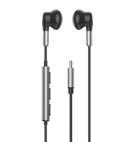 MVR Type-C Earphones – Black |  Wired In-Ear Design, Clear Audio, Comfortable Fit, Noise Isolation for Everyday Use image 0