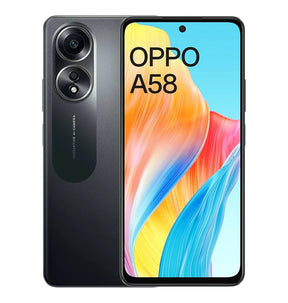 OPPO A58 - Glowing Black | 6GB RAM + 128GB ROM | 6.72" Display 5000 mAh Battery Smartphone image 0