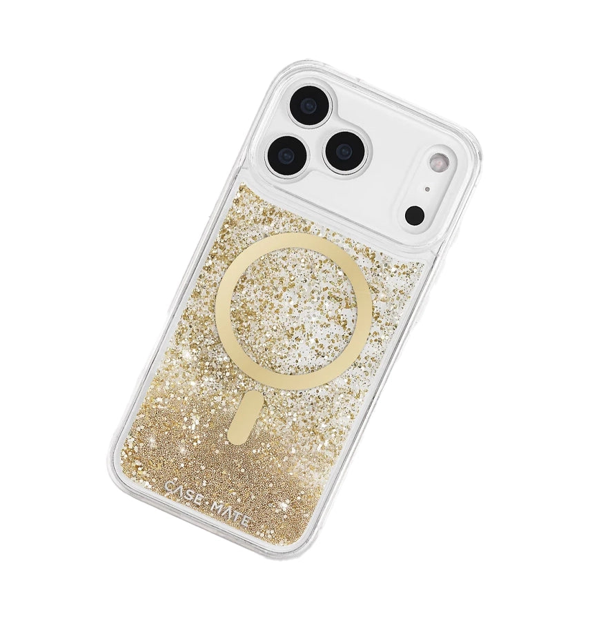 iPhone 17 Pro Max MagSafe Case – Gold | Case-Mate Waterfall Elegant Gradient Design, Slim Fit, MagSafe Compatible image 1