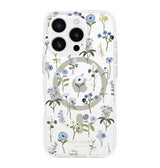 iPhone 16 Pro Precious Bloom MagSafe Case – Clear Blue | Kate Spade  Protective Cover with Elegant, Slim & Durable Design image 0
