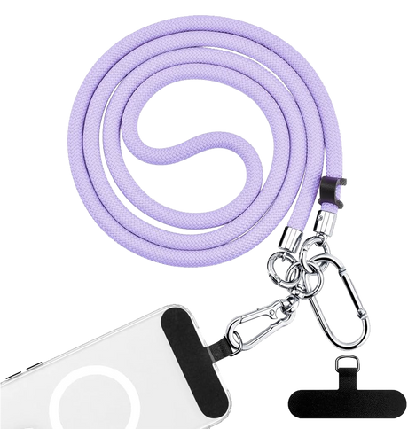 Universal Detachable Phone Lanyard - Lavender | Comfortable Phone Strap For Smartphones image 0