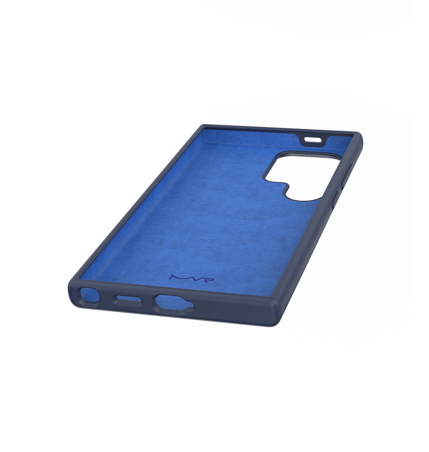 Samsung S24 Ultra MVR Liquid Silicone Case - Navy | Soft Touch Protective Cover image 4