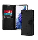 Samsung S20 FE  Diary Case - Black | Mercury Bluemoon Flip Cover with Card Slots & Full Protection image 1