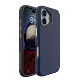 iPhone 16 Plus Triangle Pattern MagSafe Case - Navy Blue | Rugged Shockproof Back Cover image 3