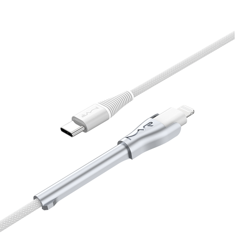 MVR Lightning Cable - White | MFi Certified 1.2m USB C, Fast Charging with Phone Stand image 3