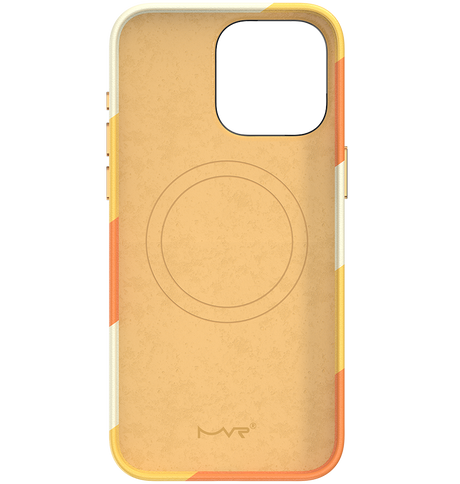 iPhone 15 MVR Stripe Vibe Case - Apricot Yellow | Perfect Fit Design, Soft Touch Protective Cover image 1