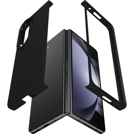 Samsung Z Fold 5 Case - Black | Otterbox Thin Flex Series, Wireless Charging Compatible Back Cover image 2