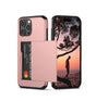 iPhone 16 Pro Max Card Slide Case - Rose Gold | Slim Wallet Cover with Hidden Card Slot & Shock Protection image 0