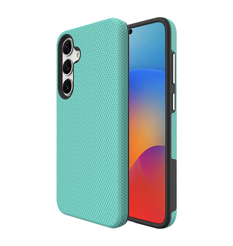 Samsung Galaxy S25 Plus MagSafe Case - Mint |Triangle Texture Rugged Shockproof Cover image 0