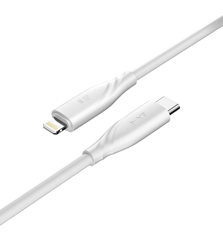 MVR Lightning Cable - White |20W, 1m Type C, 2.4A Fast Charging image 3