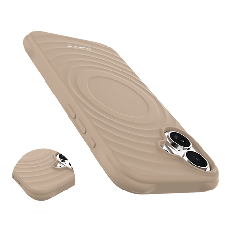 iPhone 16 Plus MVR Wave Silicone Case - Tortilla | Shockproof & Slim Fit Back Cover image 3
