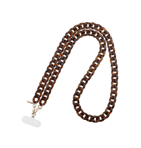 Case-Mate Phone Crossbody Chain – Universal Tortoiseshell | Stylish & Durable iPhone & Smartphone Accessory with Comfortable Strap image 0