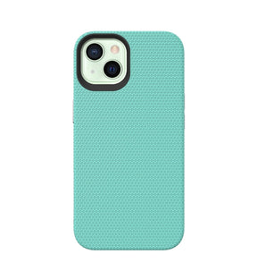 iPhone 14 Plus Triangle Pattern Case - Mint | Rugged Shockproof Back Cover image 0