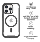 iPhone 16 Pro Case - Black | MVR Robust 360° Full Protection, Scratch Resistant Back Cover image 4