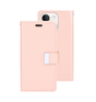 iPhone 15 Pro Max Wallet Case – Rose Gold | Goospery Mercury Rich Diary PU Leather with 3 Card Slots & Magnetic Closure image 0