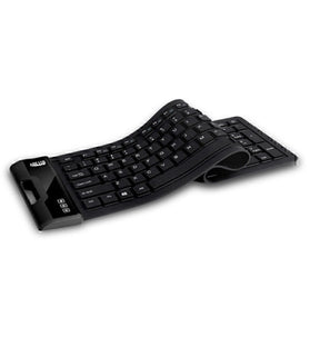 Adesso SlimTouch 232 Keyboard – Black | Antimicrobial, Waterproof, Flexible, Compact Design image 0