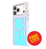 iPhone 17 Pro Max BoxedIn Case – Lilac Lava | MVR Slim Protective Cover, Stylish Pattern, MagSafe Compatible image 0