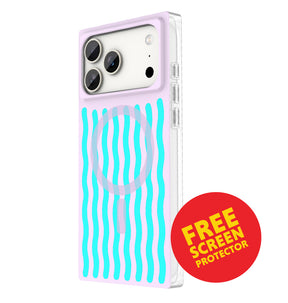 iPhone 17 Pro Max BoxedIn Case – Lilac Lava | MVR Slim Protective Cover, Stylish Pattern, MagSafe Compatible image 0