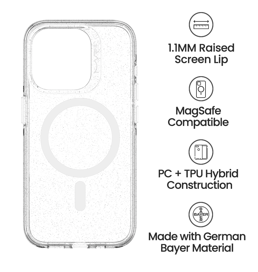 iPhone 15 MVR Nova Shimmer Back Cover - Clear image 3