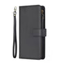 iPhone 17 Pro Max Zipper Wallet Case – Black | Multi-Slot Leather Wallet, Zipper Closure, MagSafe Compatible image 0