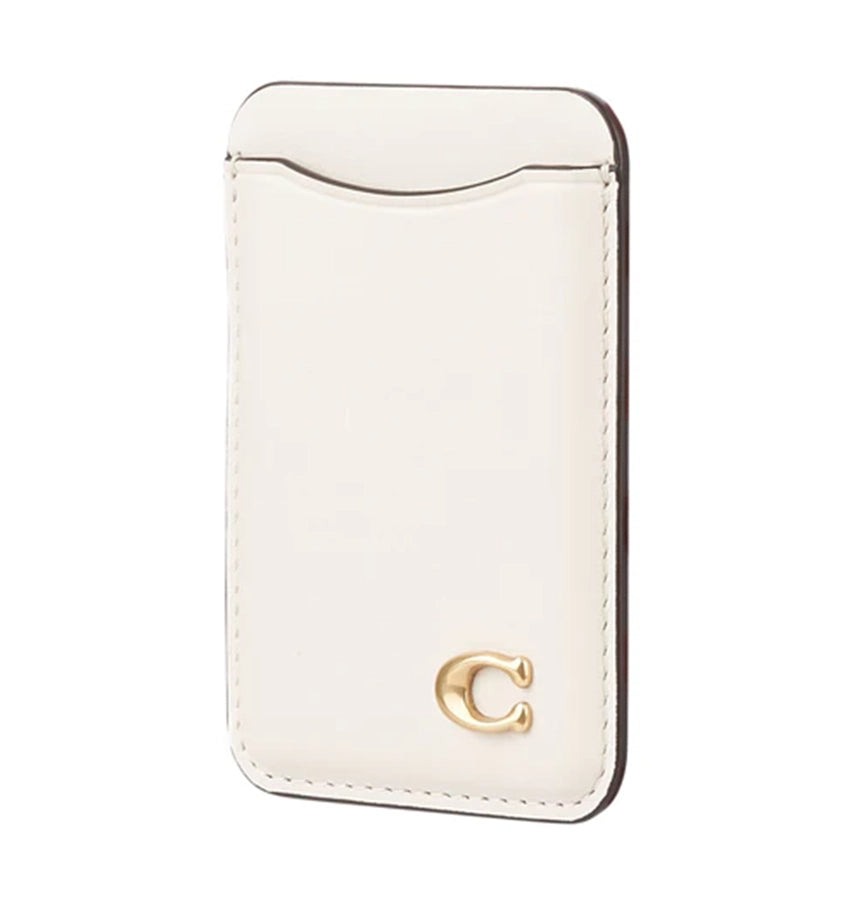 Coach MagSafe Card Holder – Chalk | Stylish Magnetic iPhone Card Holder for Everyday Use image 1