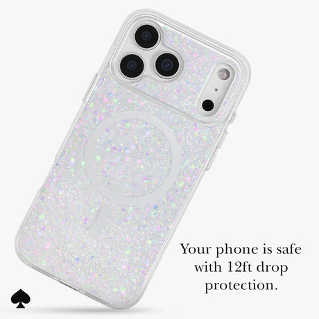 iPhone 18 Pro Max Kate Spade Chunky Glitter Case | MagSafe Cover with Reflective Glitter