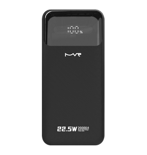Rapid 20W Power Bank – Black | MVR Ultrafast Series, 20,000 mAh Capacity with Built‑in Cable image 0