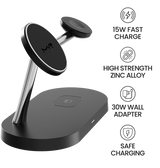 MVR 4 – in – 1 Wireless Charging Station - Black | MagSafe Compatible Charger image 4