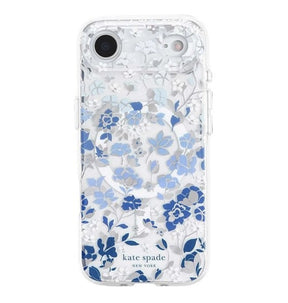iPhone 17 Air Flowerbed Blue MagSafe Case – Clear/Blue | Kate Spade  Protective Cover with Stylish, Slim & Durable Design image 0