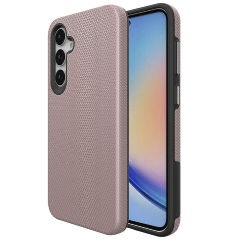 Samsung Galaxy A55 Triangle Geometric Case - Rose Gold | Rugged Shockproof Cover image 0