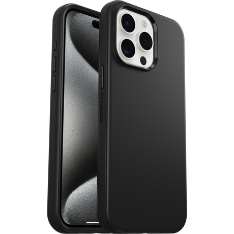 iPhone 15 Pro Max Magsafe Case – Black | OtterBox Symmetry Series, Soft Touch Protective Cover image 1