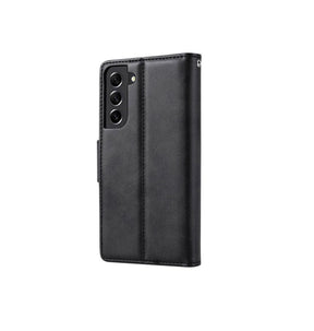 Samsung Galaxy S24 FE Hanman Diary Wallet Case - Black | Shockproof Protective Cover image 0