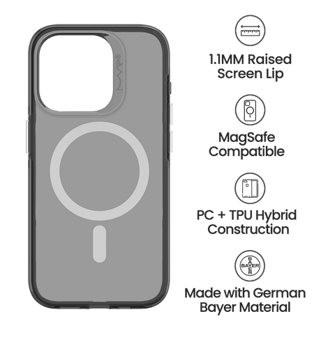 iPhone 15 Pro Case - Jet Black | MVR Nova Perfect Fit Design, Soft Touch Protective Cover image 3